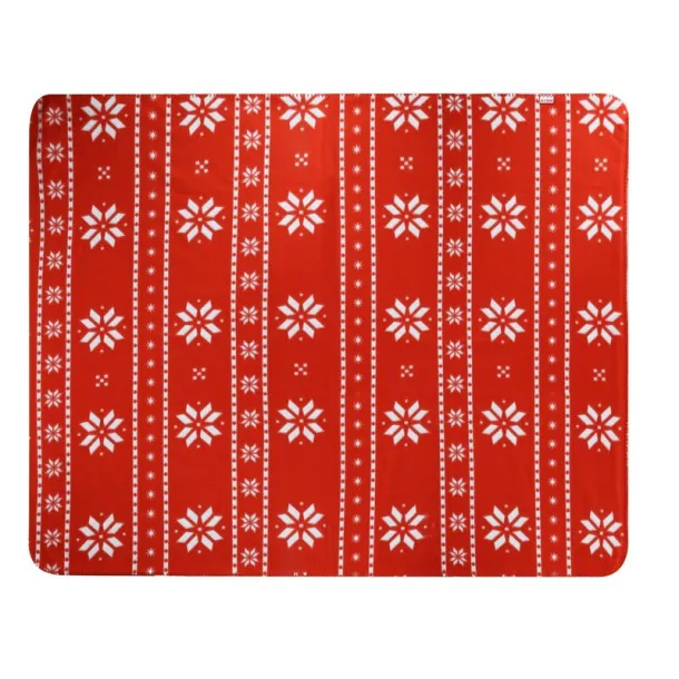  RPET blanket, Christmas pattern red