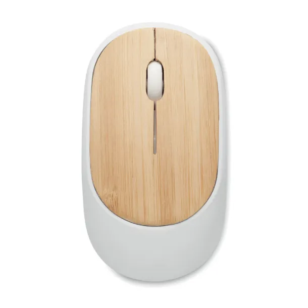 CURVY BAM Wireless mouse in bamboo White