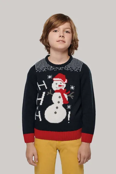 HO HO HO KIDS' JUMPER - Kariban Night Navy