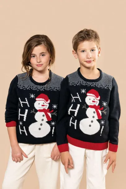 HO HO HO KIDS' JUMPER - Kariban Night Navy
