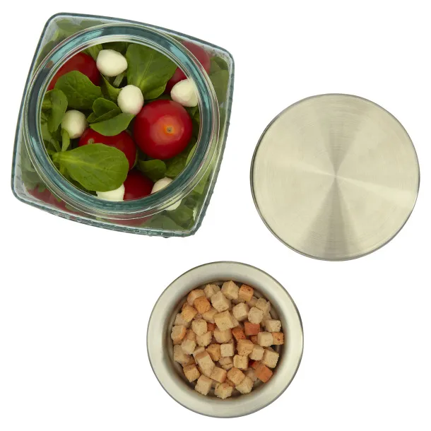 Lechug recycled glass salad pot - Authentic White