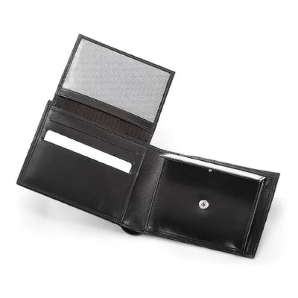  Leather wallet Mauro Conti black