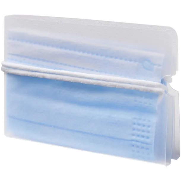 Madden fold-up face mask wallet Frosted clear