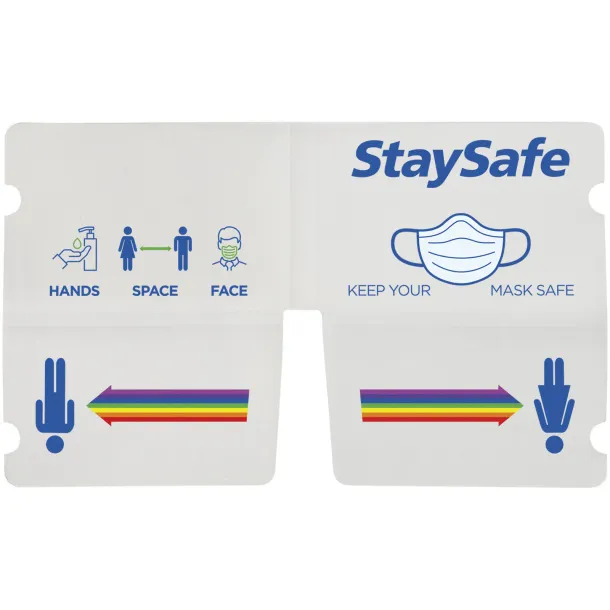 Madden fold-up face mask wallet Frosted clear