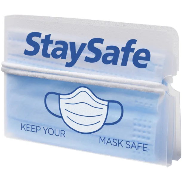 Madden fold-up face mask wallet Frosted clear