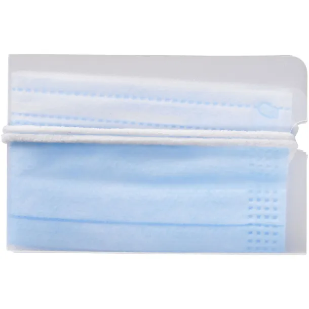 Madden fold-up face mask wallet Frosted clear