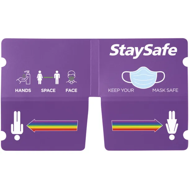 Madden fold-up face mask wallet Purple