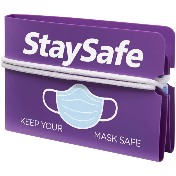 Madden fold-up face mask wallet Purple