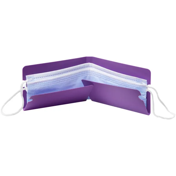 Madden fold-up face mask wallet Purple