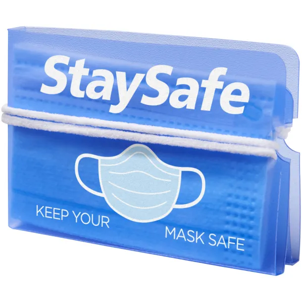 Madden fold-up face mask wallet Transparent blue