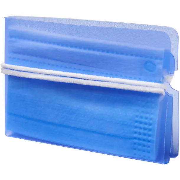 Madden fold-up face mask wallet Transparent blue