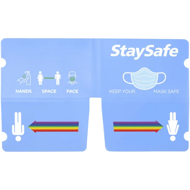 Madden fold-up face mask wallet Transparent blue