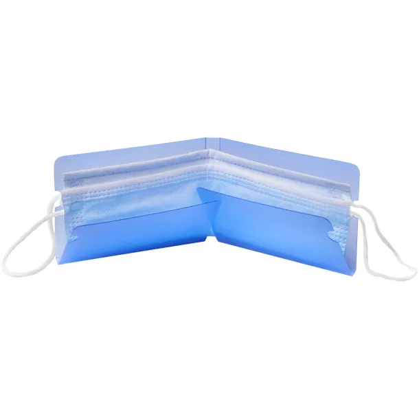 Madden fold-up face mask wallet Transparent blue