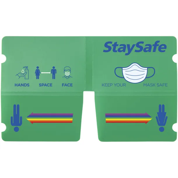 Madden fold-up face mask wallet Green