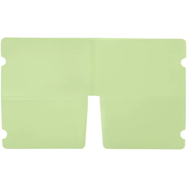 Madden fold-up face mask wallet Transparent lime