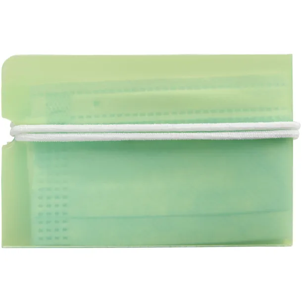 Madden fold-up face mask wallet Transparent lime