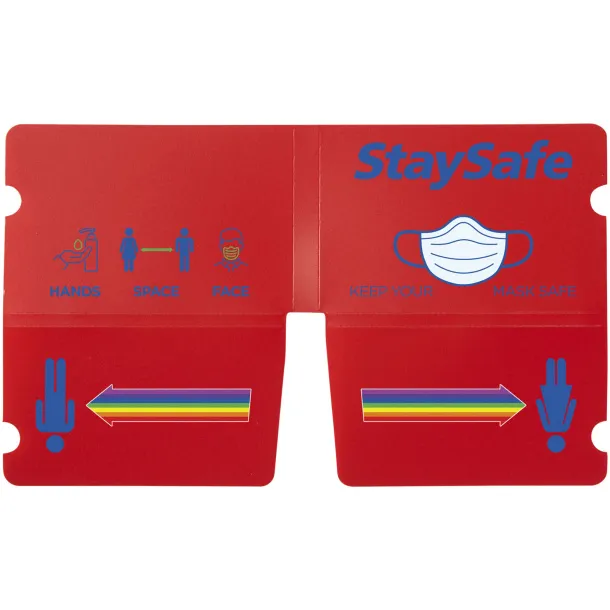 Madden fold-up face mask wallet Red