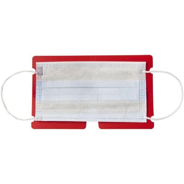 Madden fold-up face mask wallet Red