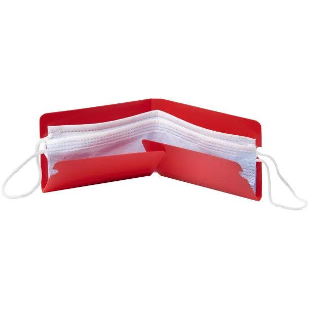 Madden fold-up face mask wallet Red