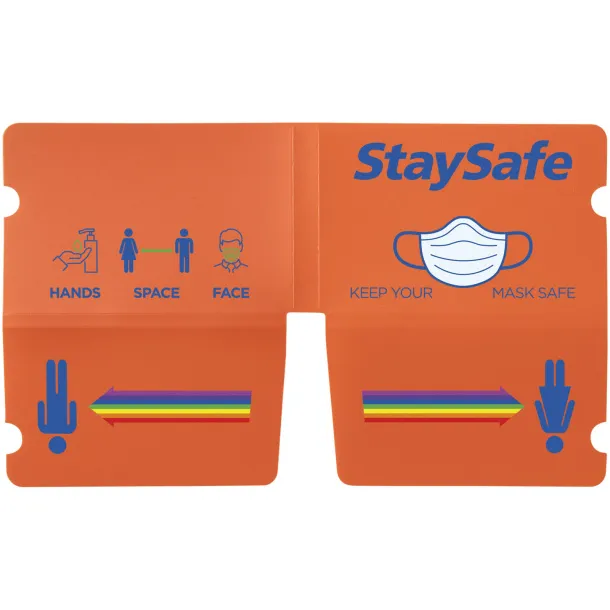 Madden fold-up face mask wallet Orange