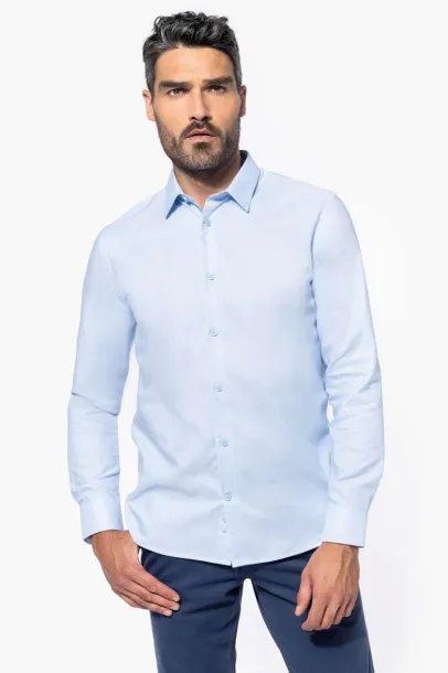  MEN LONG-SLEEVED EASY CARE SHIRT WITHOUT POCKET - Kariban White