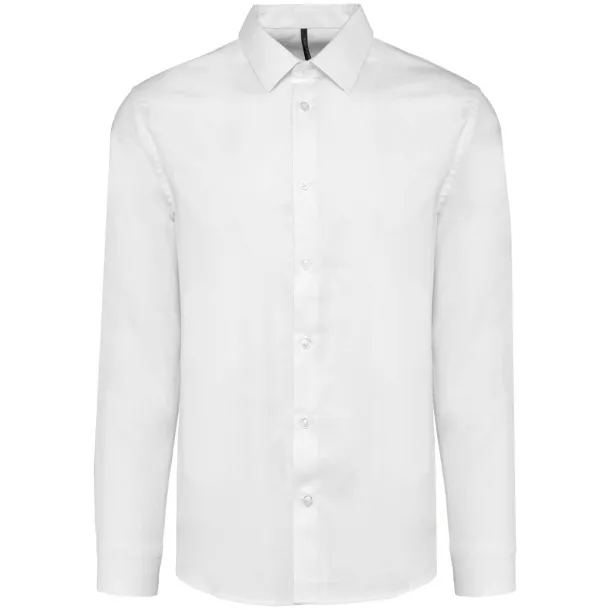  MEN LONG-SLEEVED EASY CARE SHIRT WITHOUT POCKET - Kariban White