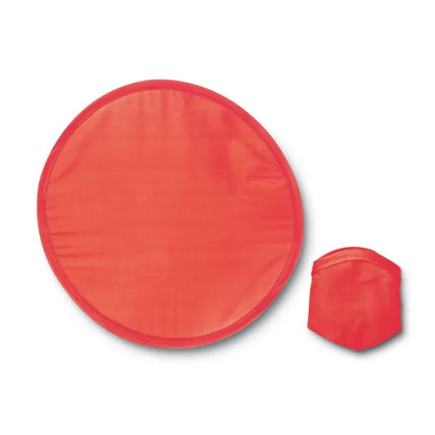 ATRAPA Foldable frisbee in pouch Red