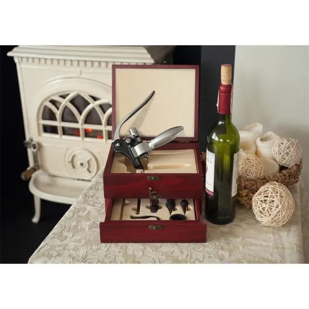 DOUBLE DECKER wine set Brown