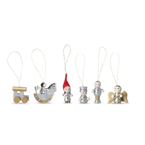 HELSINBORG Set of 6 Xmas decoration Multicolour