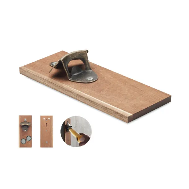 OPEN IT Wall mounted bottle opener Wood