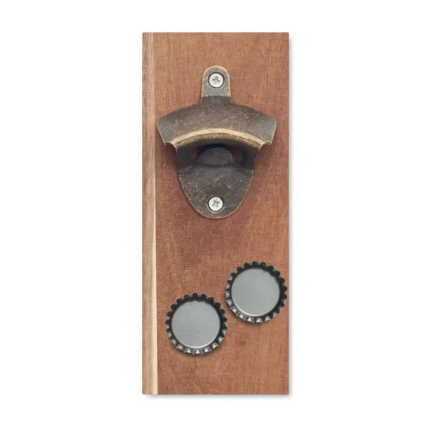 OPEN IT Wall mounted bottle opener Wood