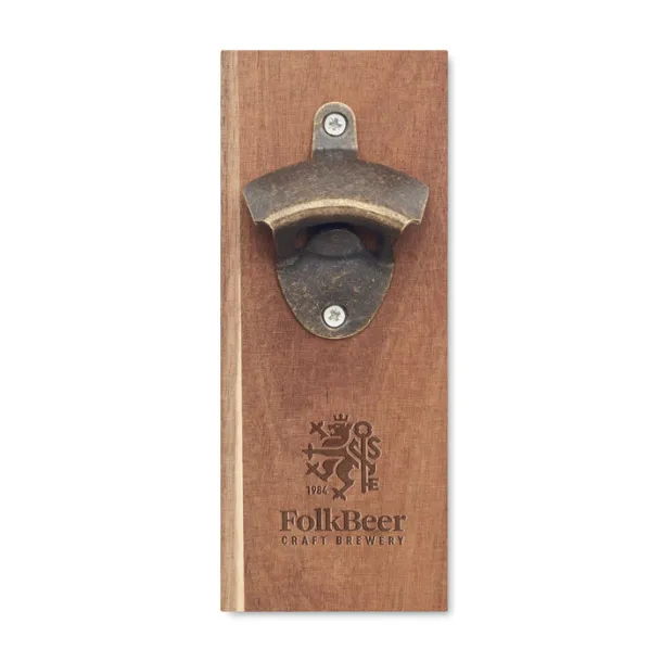 OPEN IT Wall mounted bottle opener Wood