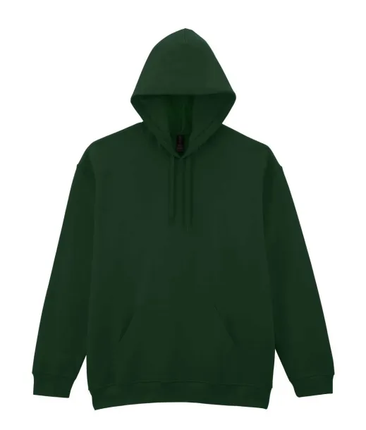  Softstyle® midweight flis unisex hoodie - Gildan Šumski zelena