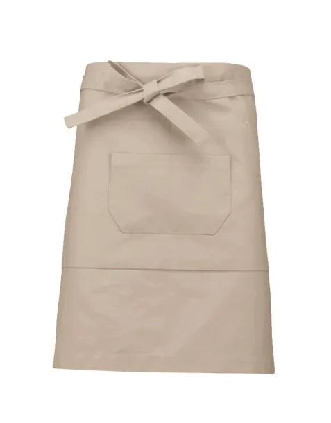  COTTON MID-LENGTH APRON - Kariban Beige