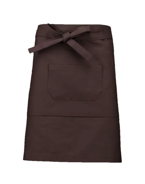  COTTON MID-LENGTH APRON - Kariban Chocolate