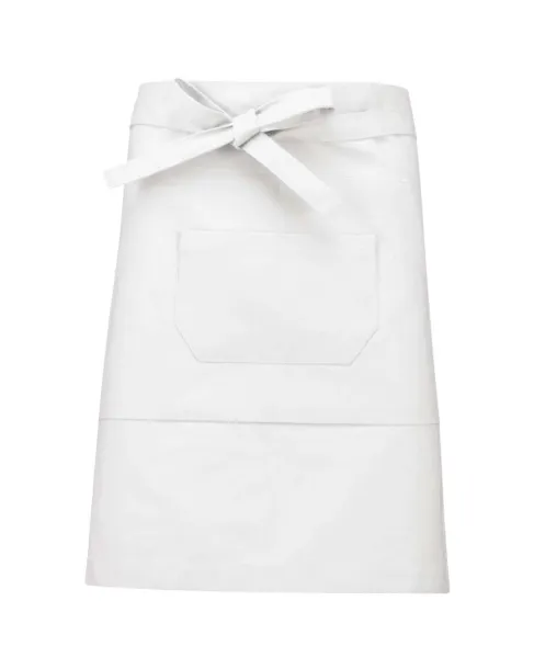  COTTON MID-LENGTH APRON - Kariban White