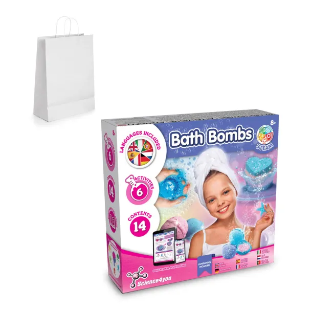 Bath Bombs Kit II Educational toy supplied with a kraft paper gift bag (90 g/m²)