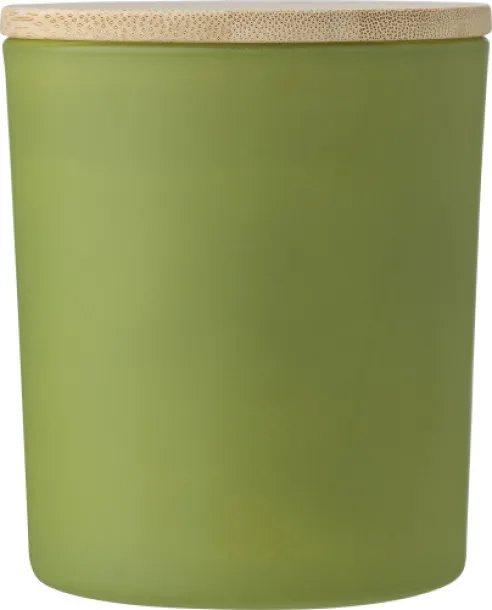 Josiah Glass candle  green