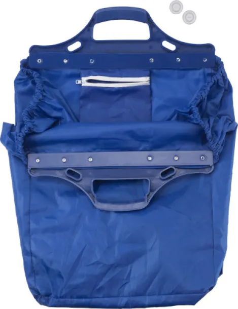  Polyester (210D) trolley shopping bag Ceryse cobalt blue