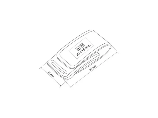 LOOP USB memorija - PIXO Crna