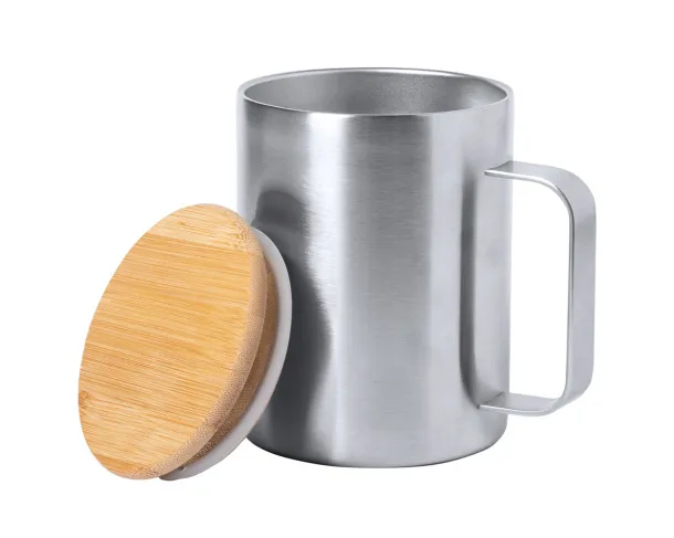 Ricaly stainless steel mug Silver Natural