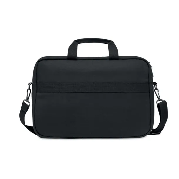 UMEA TOP Computer bag in washed canvas Black