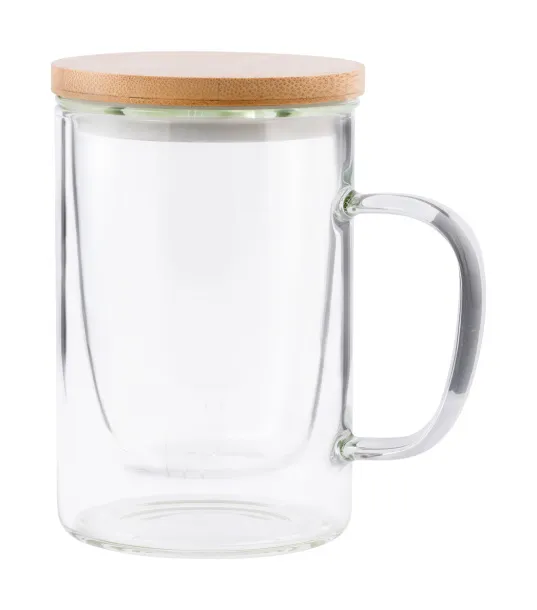 Masty glass infuser mug Transparent Natural