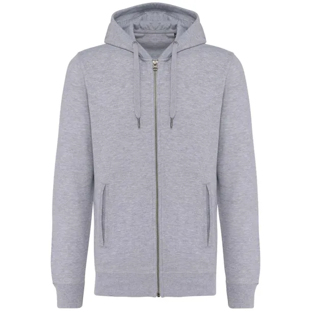  UNISEX ECO-FRIENDLY FRENCH TERRY ZIPPED HOODED SWEATSHIRT - Kariban Oxford Grey