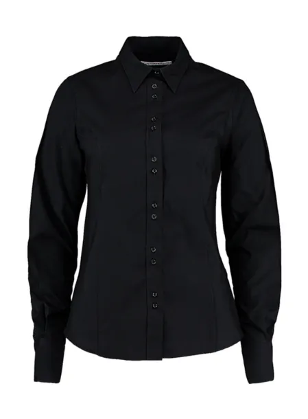  Women's Tailored Fit City Shirt - Kustom Kit Black