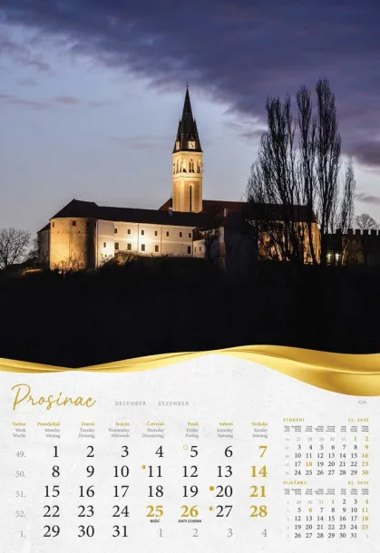  "MOJA ZLATNA SLAVONIJA i BARANJA"  color calendar Color