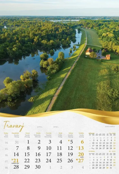  "MOJA ZLATNA SLAVONIJA i BARANJA"  color calendar Color