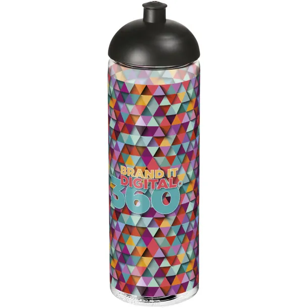 H2O Vibe 850 ml dome lid sport bottle White Solid black