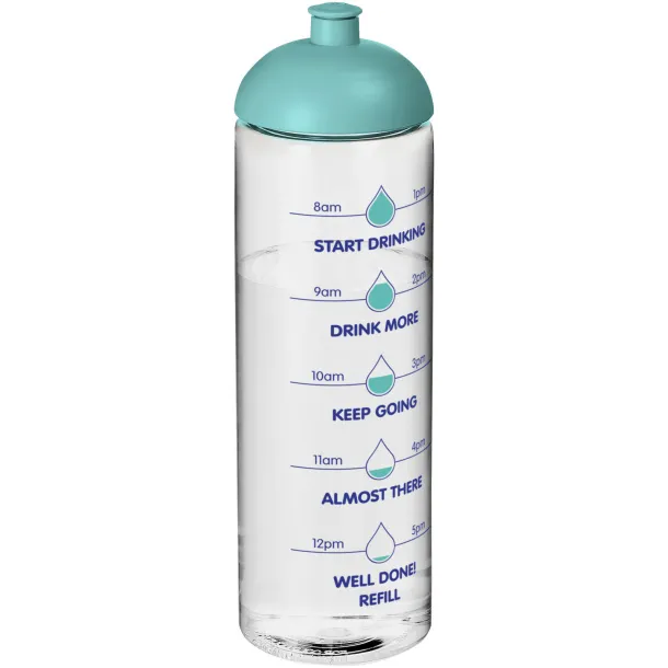 H2O Vibe 850 ml dome lid sport bottle White Aqua blue