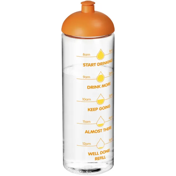 H2O Vibe 850 ml dome lid sport bottle White Orange